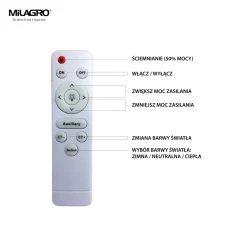 Sklep Kaja Ledowy plafon o mocy 72W, regulowana barwa ML4857 z serii PALERMO | Kaja Oświetl