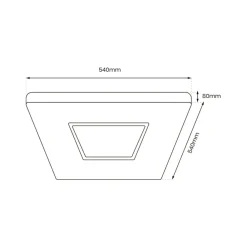 Sklep Kaja Ledowy plafon sufitowy do pokoju dziennego ML8234 z serii SPARKY | Kaja Oświetle