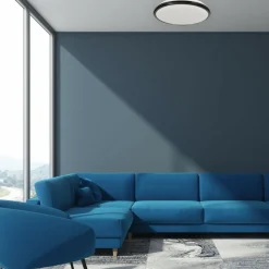 Sklep Kaja Ledowy plafon z czarnym elementem ozdobnym ML6402 z serii TERMA | Kaja Oświetlen