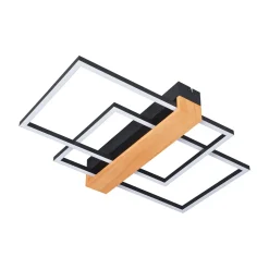 Sklep Kaja Ledowy plafon z elementem drewna C230624202A MINAR | Kaja Oświetlenie