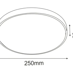 Sklep Kaja Ledowy plafon z neutralnym światłem ⌀25cm 4000K ANT 1061 IKA | Kaja