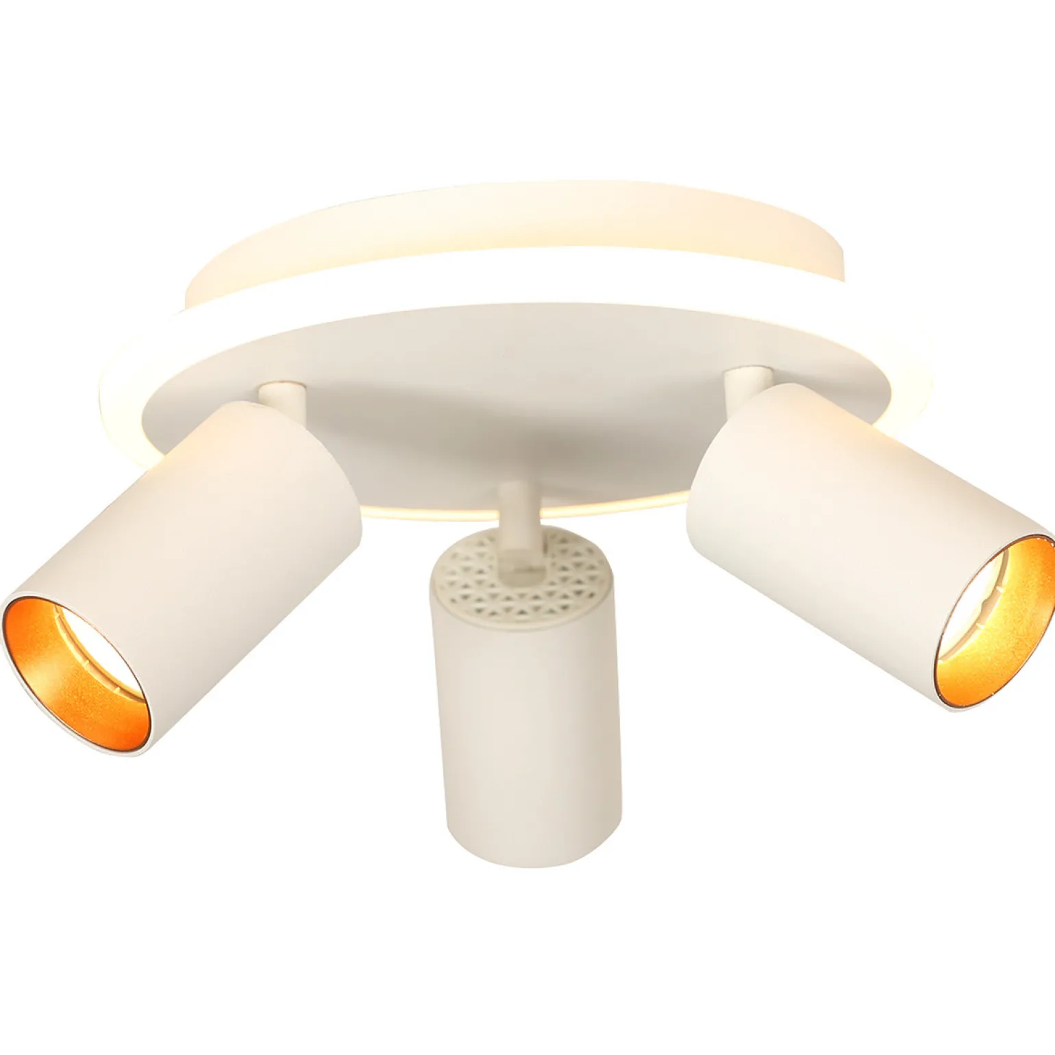 Sklep Kaja Ledowy plafon z reflektorami GU10 LP-0612/3C ROUND WH PARMA | Kaja