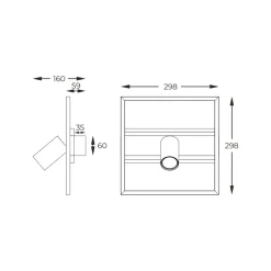 Sklep Kaja Ledowy plafon z ruchomymi reflektorami C230857703 KORDA| Kaja