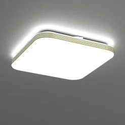 Sklep Kaja Ledowy plafon ze złotą obramówką 33x33cm 4000K ML0253 DABAR | Kaja