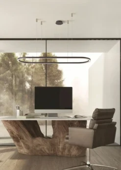 Best Sale Ledowy żyrandol o obłych kształtach lampa nad stół AZ5055 ELENA | Kaja Żyrandole Nowoczesne