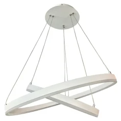 Best Ledowy żyrandol z obręczami 5239-874RP-WH-3 JOVITA | Kaja Oświetlenie Żyrandole Nowoczesne