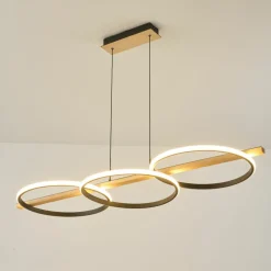 Outlet Ledowy zwis z okręgami, lampa nad stół MD3913-3-3BWLT ALMERIA | Kaja Żyrandole Nowoczesne