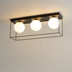 Sklep Kaja Liniowa lampa natynkowa z białymi kloszami SIG 40708 AROMA | Kaja