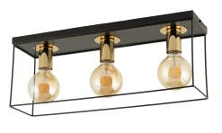 Sklep Kaja Liniowa lampa sufitowa, złote oprawki SIG 40704 VOX | Kaja Oświetlenie