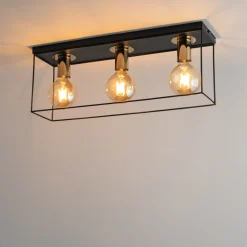 Sklep Kaja Liniowa lampa sufitowa, złote oprawki SIG 40704 VOX | Kaja Oświetlenie