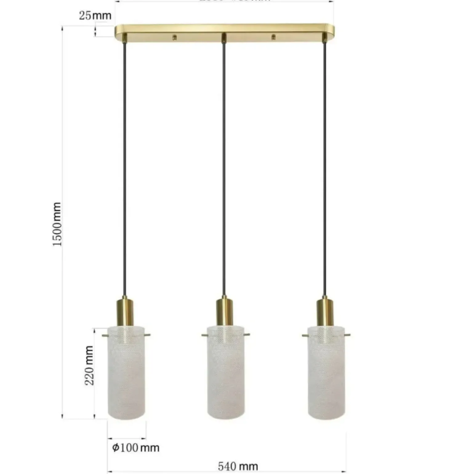 Sale Liniowa lampa wisząca nad stół w kuchni LP-945/3L WH TIRANA | Kaja Żyrandole Nowoczesne