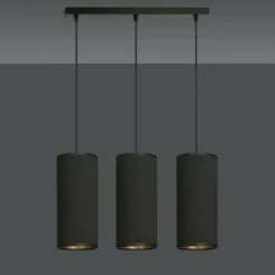 Store Liniowa lampa wisząca nad stół w jadalni 1067/3 BENTE | Kaja Żyrandole Nowoczesne