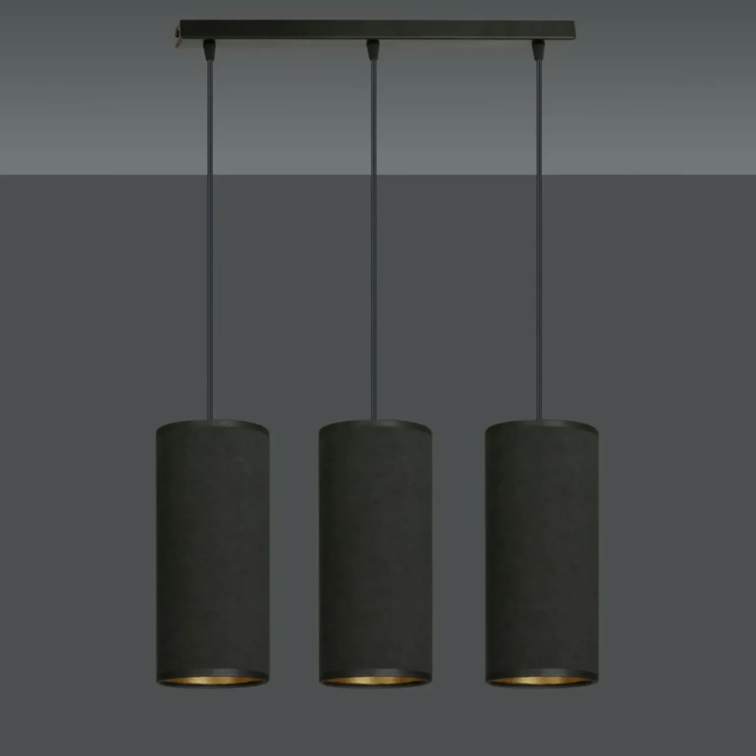 Store Liniowa lampa wisząca nad stół w jadalni 1067/3 BENTE | Kaja Żyrandole Nowoczesne