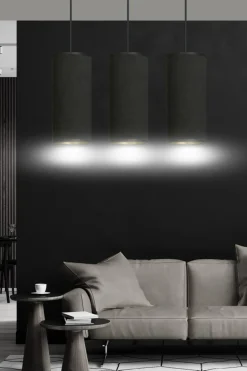 Store Liniowa lampa wisząca nad stół w jadalni 1067/3 BENTE | Kaja Żyrandole Nowoczesne