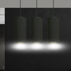 Store Liniowa lampa wisząca nad stół w jadalni 1067/3 BENTE | Kaja Żyrandole Nowoczesne