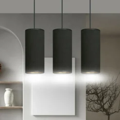 Store Liniowa lampa wisząca nad stół w jadalni 1067/3 BENTE | Kaja Żyrandole Nowoczesne