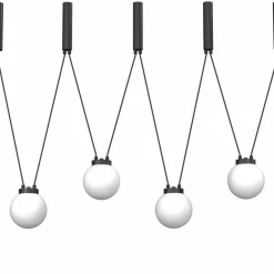 Cheap Liniowa lampa wisząca z kulistymi kloszami ANT 5072 IO | Kaja Żyrandole Nowoczesne