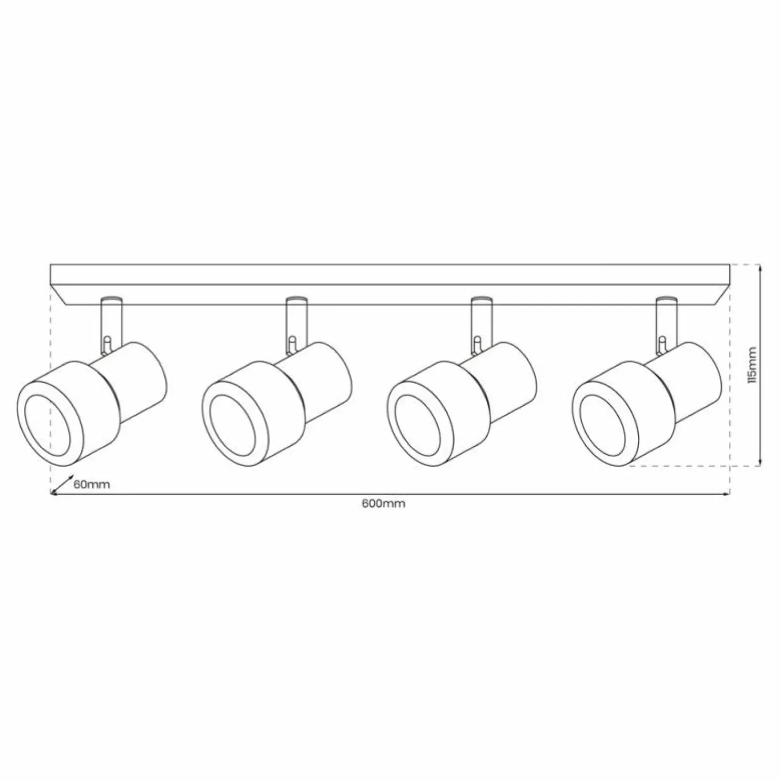Store Liniowe oświetlenie natynkowe do korytarza ML9950 CINO | Kaja Żyrandole Nowoczesne