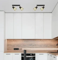 Clearance Listwa na sufit, druciane klosze K-4781 TROY GOLD | Kaja Oświetlenie Żyrandole Nowoczesne