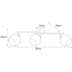 Sklep Kaja Listwa sufitowa w kolorze patyny K-C9530A/3 ATRIA | Kaja Oświetlenie
