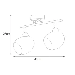 Sklep Kaja Listwa sufitowa w kolorze patyny K-JSL-1292/2W ENDO | Kaja Oświetlenie
