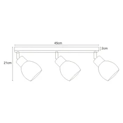 Cheap Listwa sufitowa w stylu industrialnym K-4566 MIKA BLACK | Kaja Żyrandole Nowoczesne