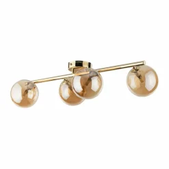 Best Sale Listwa sufitowa z 4 małymi kloszami G9 TK 4513 ESTERA GOLD | Kaja Żyrandole Nowoczesne