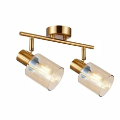 Store Listwa sufitowa z 2 reflektorami SPL-65342-2-BRO-AMB SANTIA | Kaja Żyrandole Nowoczesne