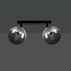 Outlet Listwa sufitowa z grafitowymi kloszami 777/2 | Kaja Oświetlenie Żyrandole Nowoczesne