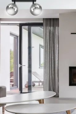 Outlet Listwa sufitowa z grafitowymi kloszami 777/2 | Kaja Oświetlenie Żyrandole Nowoczesne