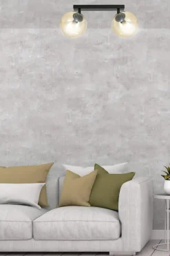 Cheap Listwa sufitowa z miodowymi kulistymi kloszami 778/2 | Kaja Żyrandole Nowoczesne