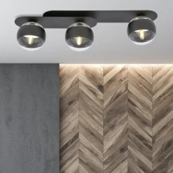 Sklep Kaja Listwa sufitowa z ozdobnymi kloszami 1121/3 PLAZA | Kaja Oświetlenie