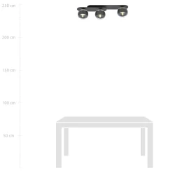 Sklep Kaja Listwa sufitowa z ozdobnymi kloszami 1121/3 PLAZA | Kaja Oświetlenie