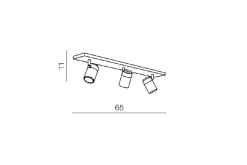 Best Listwa sufitowa z ruchomymi reflektorami AZ4138 NOEMIE | Kaja Żyrandole Nowoczesne