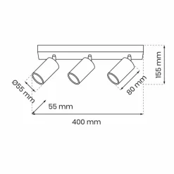 Cheap Listwa sufitowa z ruchomymi światłami MLP8803 HUDSON WHITE | Kaja Żyrandole Nowoczesne