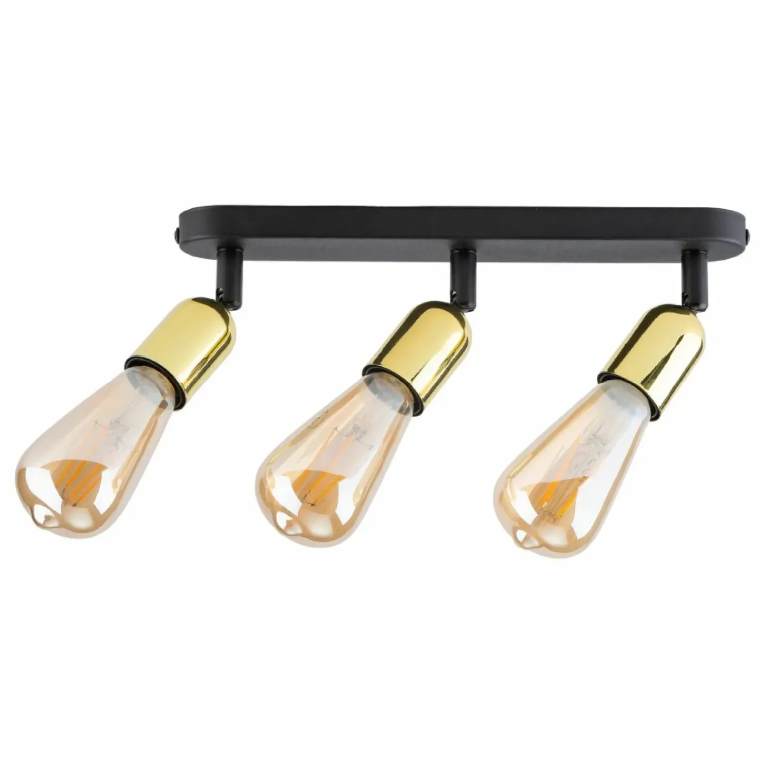 Clearance Listwa sufitowa ze złotymi oprawkami E27 TK 5680 TOP | Kaja Żyrandole Nowoczesne