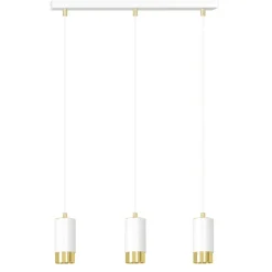 Best Listwa wisząca z trzema lampami w białym kolorze 815/3 | Kaja Żyrandole Nowoczesne