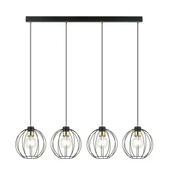 Store Listwa z czterema zwisającymi drucianymi kulami 1222/4 z serii GINO Żyrandole Nowoczesne