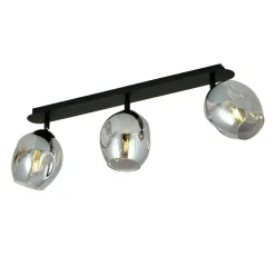 Best Sale Listwa z kloszami o nieregularnym kształcie - grafit 1178/3 - FLOW Żyrandole Nowoczesne