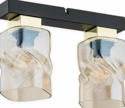 Sklep Kaja Listwa z miodowymi kloszami O2962 P2 CZA ZL MERU | Kaja Oświetlenie