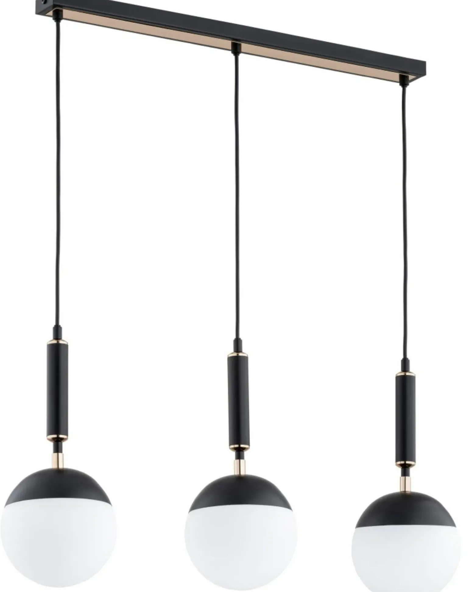 Best Listwa z okrągłymi, dwukolorowymi kloszami AL 62246 MARAKAS | Kaja Żyrandole Nowoczesne