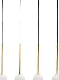 Best Listwa z wiszącymi kloszami kulami, do jadalni 5640 z serii ALI | Kaja Żyrandole Nowoczesne