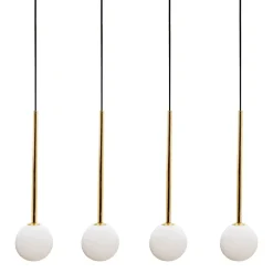 Best Listwa z wiszącymi kloszami kulami, do jadalni 5640 z serii ALI | Kaja Żyrandole Nowoczesne