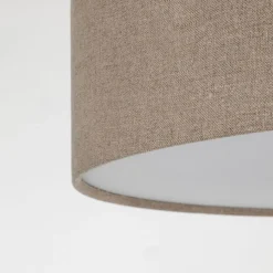 Sklep Kaja Lniana lampa sufitowa, zabudowany plafon TK 10166 EARTH | Kaja