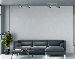 Sklep Kaja Loftowa lampa ścienna z dwoma reflektorami 92-64400 ASH | Kaja