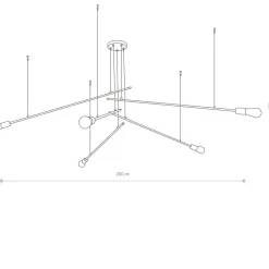 Cheap Loftowa lampa sufitowa z 5 źródłami światła 9127 | Kaja Oświetlenie Żyrandole Nowoczesne
