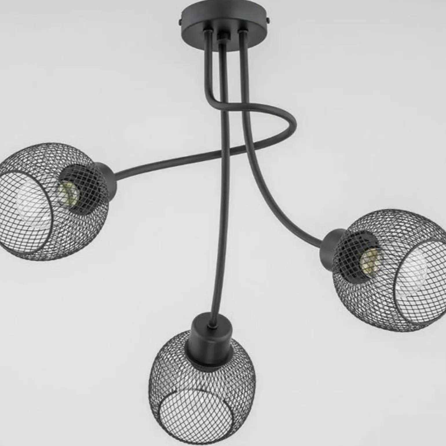 Store Loftowa lampa sufitowa z drucianymi koszykami AL 25823 PLENA | Kaja Żyrandole Nowoczesne