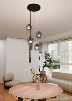 New Loftowa lampa wisząca do sypialni 680/4PREM ISTAR PREMIUM | Kaja Żyrandole Nowoczesne