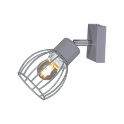 Sklep Kaja Loftowy reflektor z drucianym kloszem K-4584 MIKA GRAY | Kaja