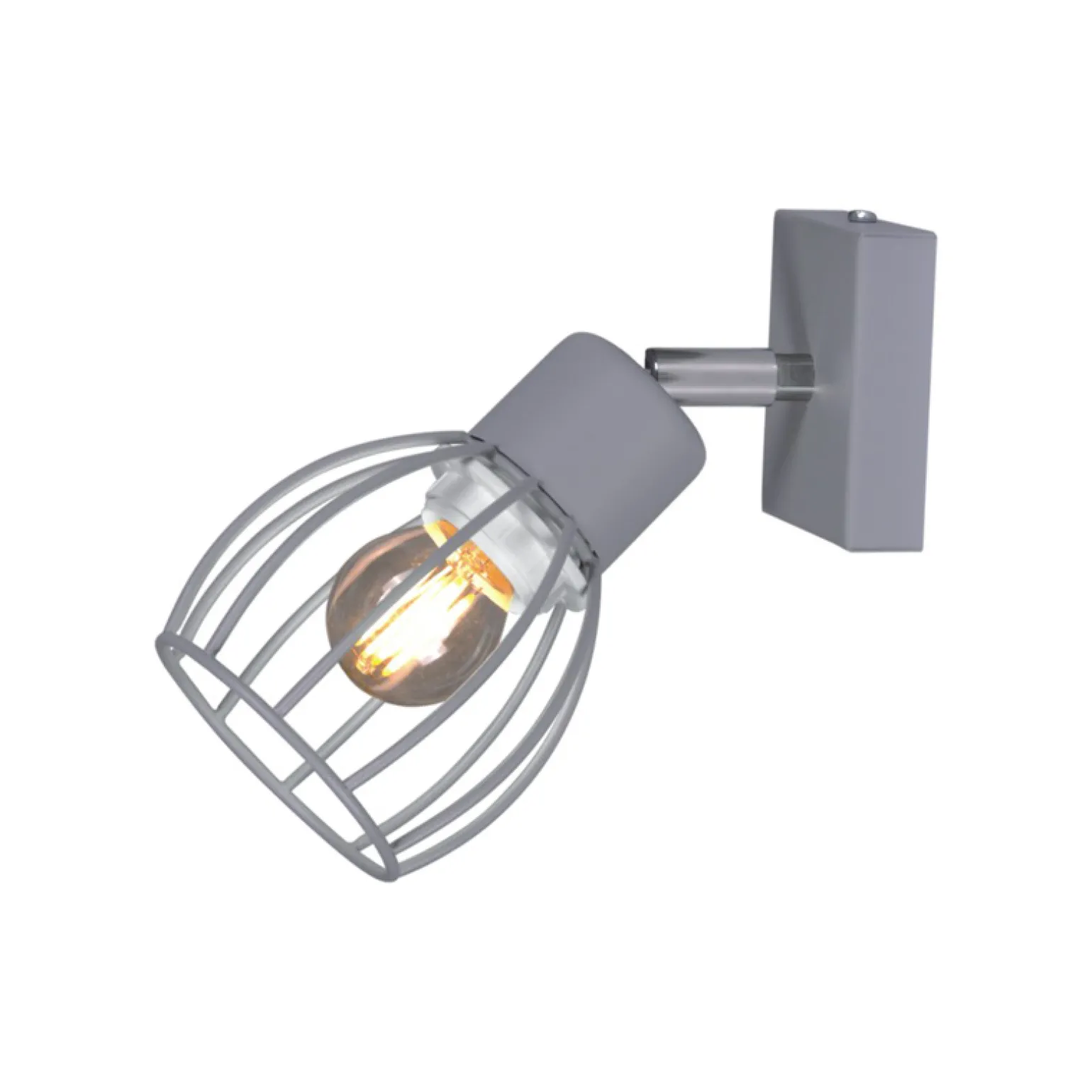 Sklep Kaja Loftowy reflektor z drucianym kloszem K-4584 MIKA GRAY | Kaja